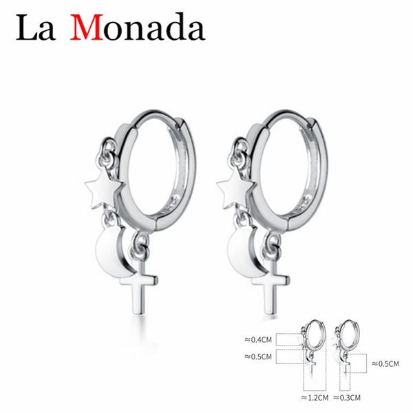 hoop & huggie trendy genuine 100% 925 sterling silver star moon cross earrings for women lady girl party fine jewelry, Golden;silver
hoop & huggie trendy genuine 100% 925 sterling silver star moon cross earrings for women lady girl party fine jewelry, Golden;silver