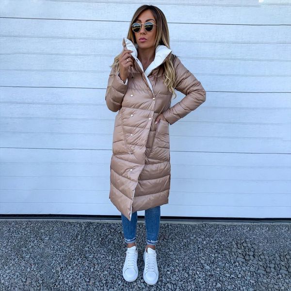 winter coat 2019 women double sided long jacket winter turtleneck warm parka lady thin double breasted outwear puffer jacket d25, Black
winter coat 2019 women double sided long jacket winter turtleneck warm parka lady thin double breasted outwear puffer jacket d25, Black