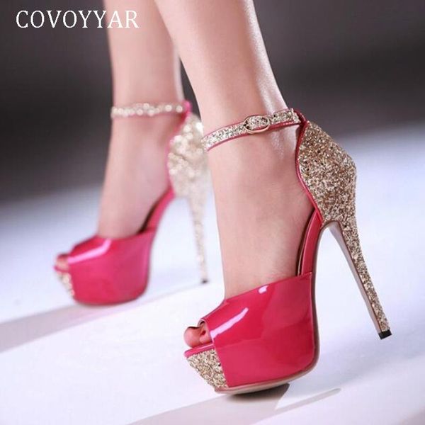 covoyyar 2021 platform extreme high heels peep toe shining bridal wedding shoes woman ankle strap pumps gold/silver whh194, Black
covoyyar 2021 platform extreme high heels peep toe shining bridal wedding shoes woman ankle strap pumps gold/silver whh194, Black
