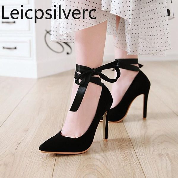 dress shoes pumps spring and autumn the fashion pointed shallow mouth lace-up fine heel high women's plus size 33-46, Black
dress shoes pumps spring and autumn the fashion pointed shallow mouth lace-up fine heel high women's plus size 33-46, Black