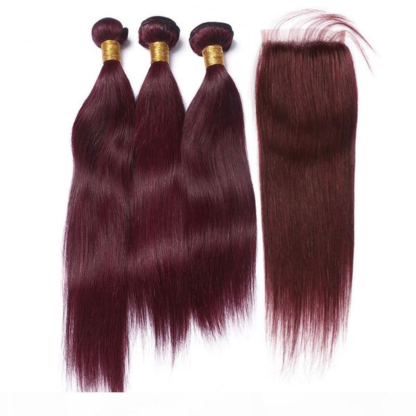 pure 99j wine red human hair straight weave bundles with closure burgundy red indian human hair 3 bundles with 4x4 lace front closure, Black;brown
pure 99j wine red human hair straight weave bundles with closure burgundy red indian human hair 3 bundles with 4x4 lace front closure, Black;brown