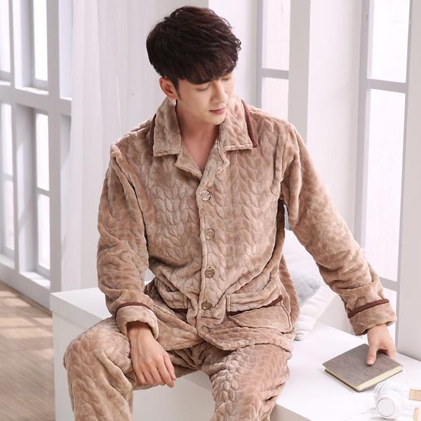 men's pajamas flannel autumn winter male pyjama homme pijama sleepwear long-sleeve v-neck lapel cardigan lounge sleep set -3xl1, Black;brown
men's pajamas flannel autumn winter male pyjama homme pijama sleepwear long-sleeve v-neck lapel cardigan lounge sleep set -3xl1, Black;brown