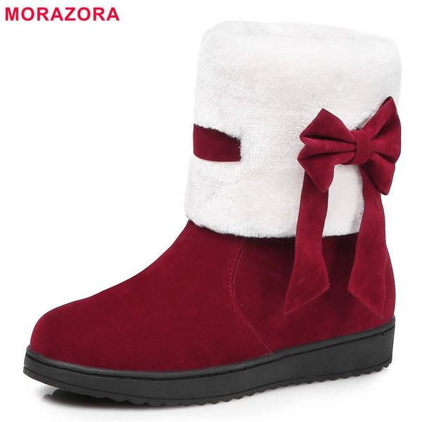 morazora big size 31-40 new 2020 warm winter snow boots cotton down women's ankle boots bowtie platform shoes ladies short botas, Black
morazora big size 31-40 new 2020 warm winter snow boots cotton down women's ankle boots bowtie platform shoes ladies short botas, Black