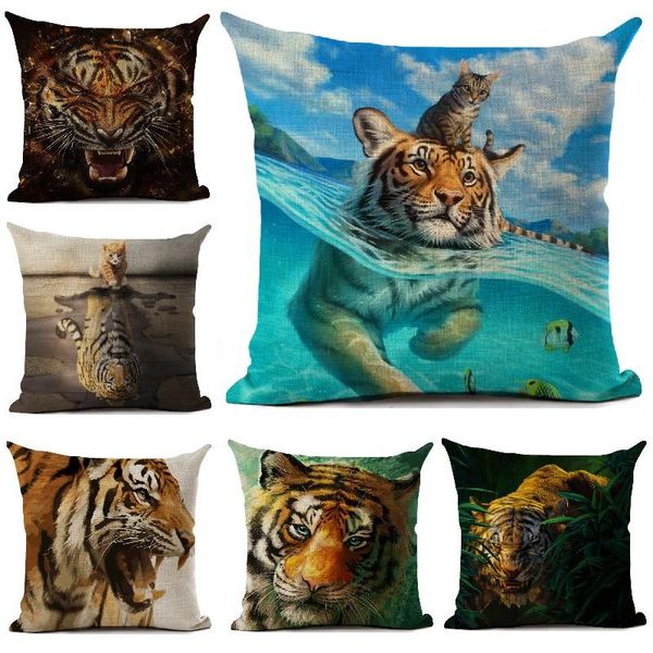 tiger cushion cover animals pillow cover living room sofa car decor throw pillows home decoration pillowcase 45x45cm
tiger cushion cover animals pillow cover living room sofa car decor throw pillows home decoration pillowcase 45x45cm