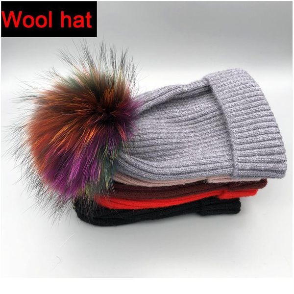 winter spring hats women 100% natural multicolor fur pompoms hats fashion lady wool beanies skull womens bonnet qylivw
winter spring hats women 100% natural multicolor fur pompoms hats fashion lady wool beanies skull womens bonnet qylivw