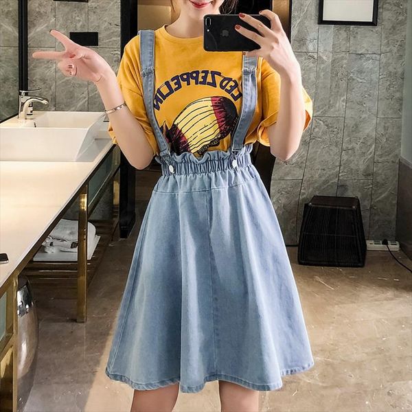 2020 summer denim skirt with straps women button jeans skirts plus size 5xl high waist a line skirt denim skirts womens, Black
2020 summer denim skirt with straps women button jeans skirts plus size 5xl high waist a line skirt denim skirts womens, Black