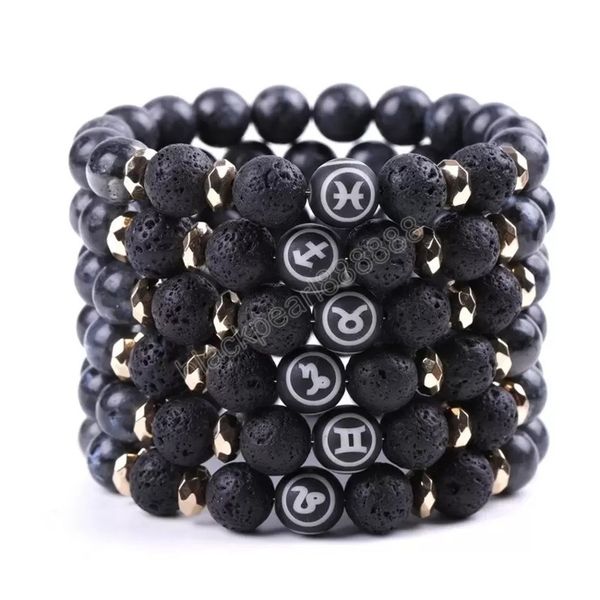 12 constell strands bracelet black natural stone horoscope zodiac sign beaded bracelets for women men fashion jewelry, Golden;silver
12 constell strands bracelet black natural stone horoscope zodiac sign beaded bracelets for women men fashion jewelry, Golden;silver