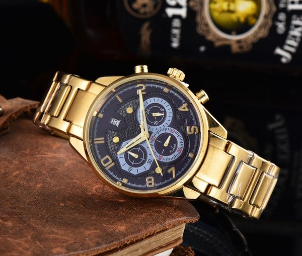 2021 six stitches luxury mens watches all dial work quartz watch brand chronograph calendar function steel belt men fashion accessories, Slivery;brown
2021 six stitches luxury mens watches all dial work quartz watch brand chronograph calendar function steel belt men fashion accessories, Slivery;brown