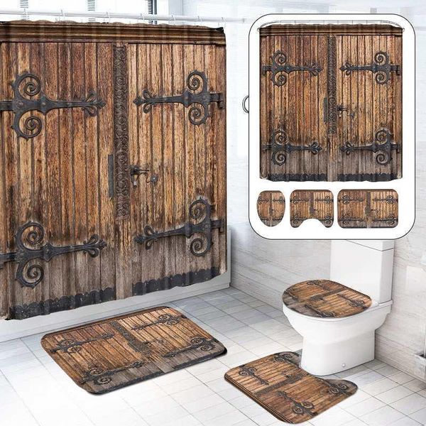 4pcs retro wood door printing shower curtains set mildew-proof waterproof toilet polyester cover mat set anti-slip bathroom rugs1
4pcs retro wood door printing shower curtains set mildew-proof waterproof toilet polyester cover mat set anti-slip bathroom rugs1