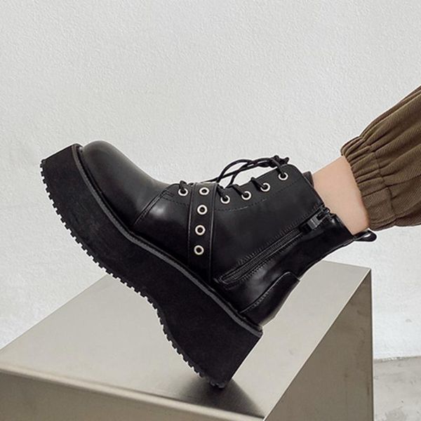 sarairis girl fashion buckle lace up wedges ankle boots platform chunky motocycle boots women black ins shoes woman
sarairis girl fashion buckle lace up wedges ankle boots platform chunky motocycle boots women black ins shoes woman