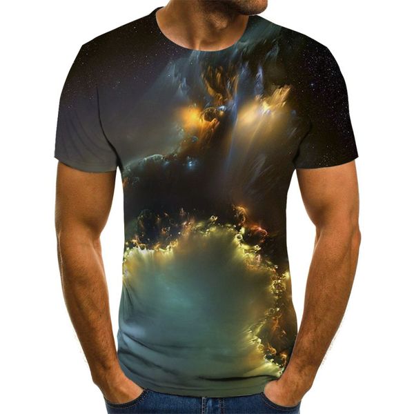 new design men starry sky men 3d print shirts plus size horror anime men clothing