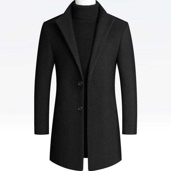 autumn and winter coat men's new 2020 overcoat slim wool men's medium long woolen windbreaker1, Black
autumn and winter coat men's new 2020 overcoat slim wool men's medium long woolen windbreaker1, Black