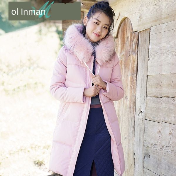 collar inman winter fur down warm hooded coat eiderdown women to talnf, Black
collar inman winter fur down warm hooded coat eiderdown women to talnf, Black