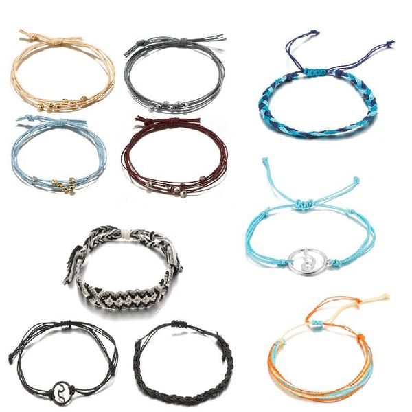 10 pcs/set women's fashion geometry braided rope bracelet bohemian retro jewelry accessories, Golden;silver
10 pcs/set women's fashion geometry braided rope bracelet bohemian retro jewelry accessories, Golden;silver