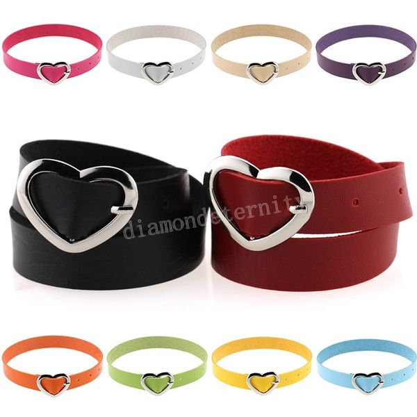 adjustable pu leather necklace women fashion gothic punk heart buckle choker simple solid color charm short necklace jewelry, Golden;silver
adjustable pu leather necklace women fashion gothic punk heart buckle choker simple solid color charm short necklace jewelry, Golden;silver
