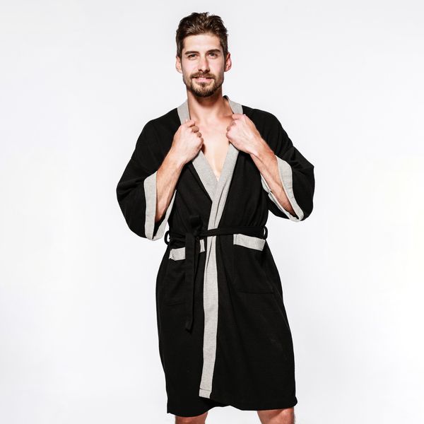 waffle cotton with simple sauna from the spa for men bathrobes sleepwear plus size ksgb, Black;brown
waffle cotton with simple sauna from the spa for men bathrobes sleepwear plus size ksgb, Black;brown
