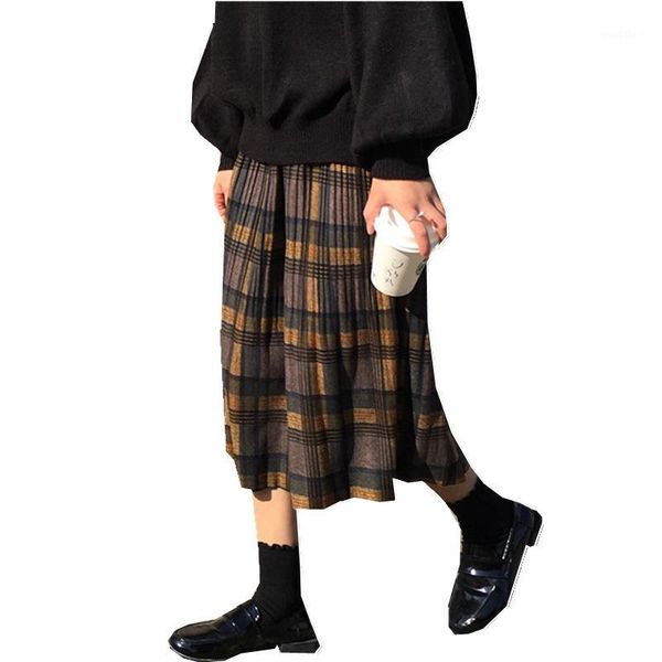 pleated skirt midi female skirts 2020 summer korean-style mid-calf empire adjustable waist plaid skirt women's fashion1, Black
pleated skirt midi female skirts 2020 summer korean-style mid-calf empire adjustable waist plaid skirt women's fashion1, Black