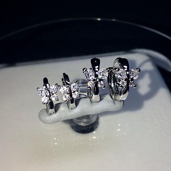 2 size tiny butterfly zirconia crystal hoop earrings loop huggies earring party jewelry accessories gifts for women girls, Golden;silver
2 size tiny butterfly zirconia crystal hoop earrings loop huggies earring party jewelry accessories gifts for women girls, Golden;silver