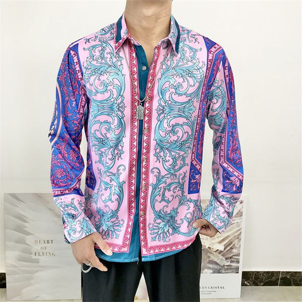 2021 new autumn hipster long sleeve fancy men luxury design baroque floral print wedding party prom shirts 14iu, White;black
2021 new autumn hipster long sleeve fancy men luxury design baroque floral print wedding party prom shirts 14iu, White;black