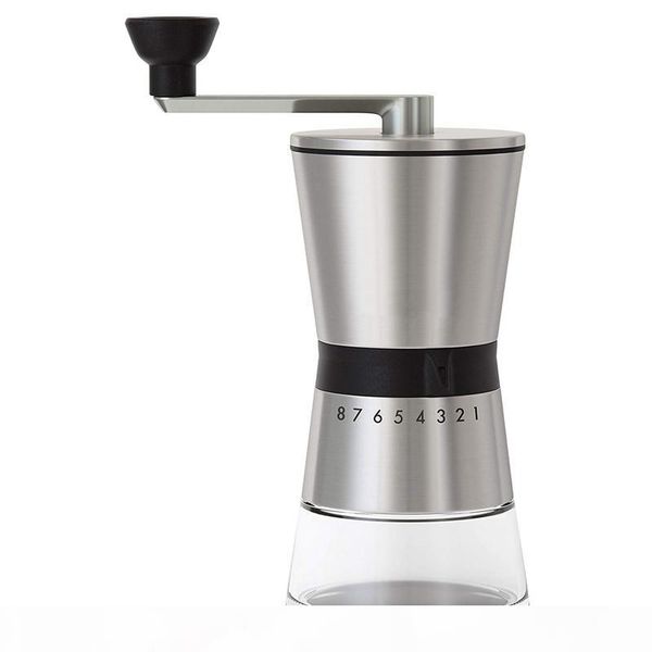 new manual coffee grinder conical ceramic burr portable hand crank mill 304 stainless steel
new manual coffee grinder conical ceramic burr portable hand crank mill 304 stainless steel