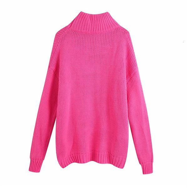 new fuchsia oversized knitted turtleneck 2021 fashion long sleeve winter women sweater warm tunic x7k0, White;black
new fuchsia oversized knitted turtleneck 2021 fashion long sleeve winter women sweater warm tunic x7k0, White;black