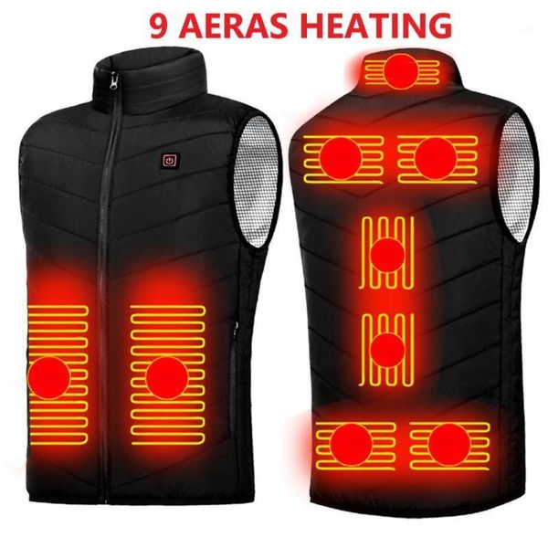 outdoor t-shirts 9 areas heated vest men usb infrared heating jacket thermal electric waistcoat for sports hiking1, Gray;blue
outdoor t-shirts 9 areas heated vest men usb infrared heating jacket thermal electric waistcoat for sports hiking1, Gray;blue