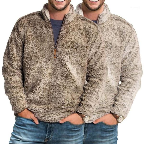 2020 autumn winter men's fashion stand collar pullover sweatshirt casual plush long sleeve men's solid color warm sweatshirt1, White;black
2020 autumn winter men's fashion stand collar pullover sweatshirt casual plush long sleeve men's solid color warm sweatshirt1, White;black