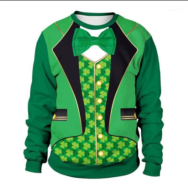 men's hoodies & sweatshirts irish festival st. patrick's day gentleman suit print shamrocks men/women turtleneck green dinner even, Black
men's hoodies & sweatshirts irish festival st. patrick's day gentleman suit print shamrocks men/women turtleneck green dinner even, Black