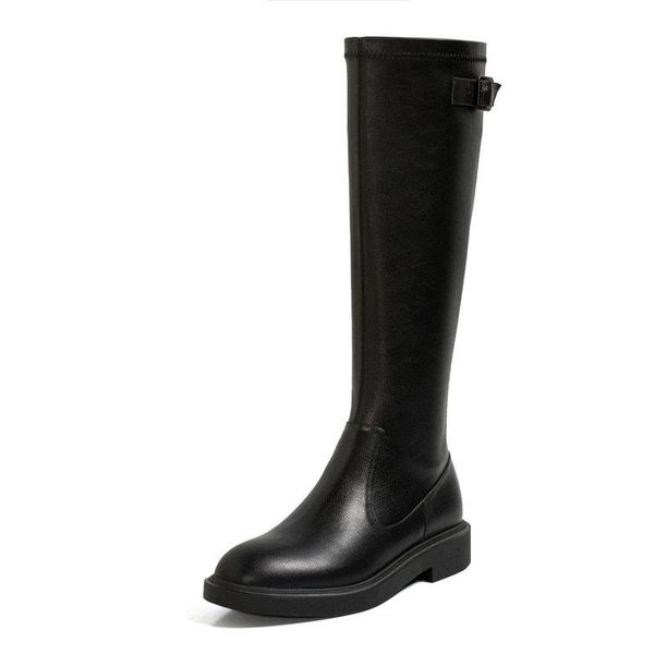 elegant rouned toe tight high ladies boots genuine leather zipper thick low heels shoes woman party wedding knee high boots, Black
elegant rouned toe tight high ladies boots genuine leather zipper thick low heels shoes woman party wedding knee high boots, Black