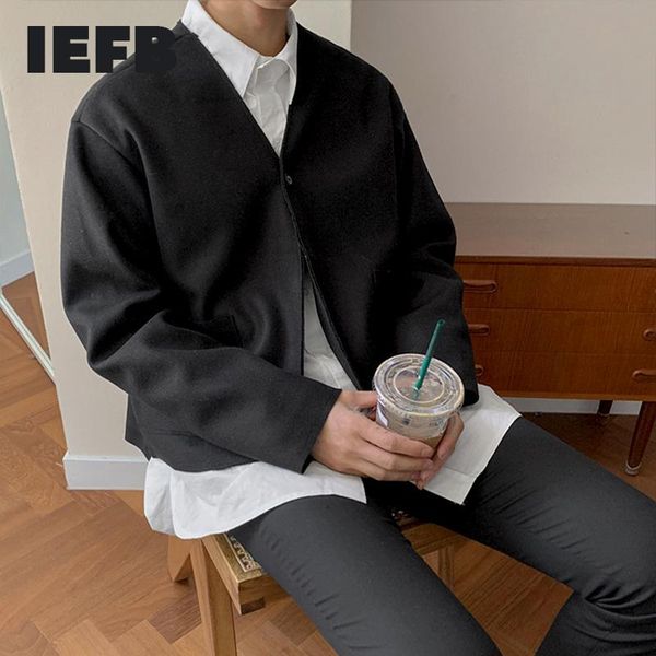men's wool & blends iefb / wear woolen short jackets autumn korean fashion coat v-neck long sleeve warm clothes big size y4245, Black
men's wool & blends iefb / wear woolen short jackets autumn korean fashion coat v-neck long sleeve warm clothes big size y4245, Black