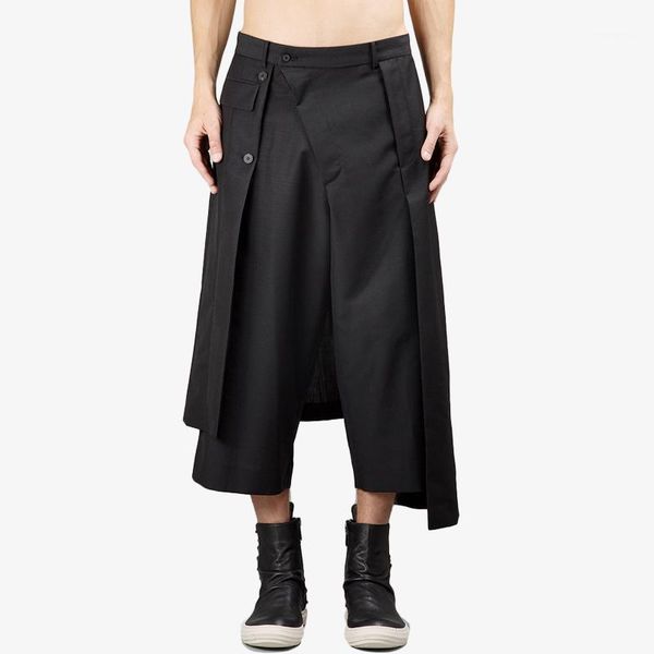 s-7xl2020 men's black deconstructed irregular cropped trousers black asymmetric wide-leg trousers1
s-7xl2020 men's black deconstructed irregular cropped trousers black asymmetric wide-leg trousers1