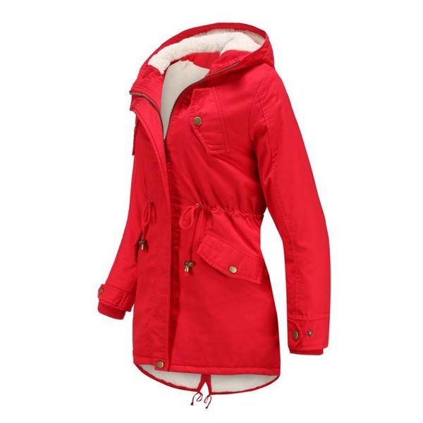 women's down & parkas autumn and winter cotton padded clothes solid color hooded drawstring waistband thickened, Black
women's down & parkas autumn and winter cotton padded clothes solid color hooded drawstring waistband thickened, Black