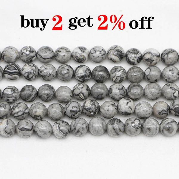 1strand lot 4 6 8 10 12mm natural grey map stone jaspers bead round loose spacer beads for jewelry making findings diy bracelet h bbypwc
1strand lot 4 6 8 10 12mm natural grey map stone jaspers bead round loose spacer beads for jewelry making findings diy bracelet h bbypwc