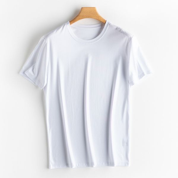 2021 new high-quality male silk fabric mercrized cotton t-shirt luxury short sleeve feel summer wear holiday v/o-neck v5hr, White;black
2021 new high-quality male silk fabric mercrized cotton t-shirt luxury short sleeve feel summer wear holiday v/o-neck v5hr, White;black