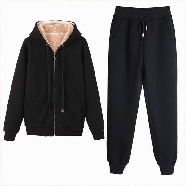 thickened cashmere sports suit 2-piece women's autumn winter 2020 new leisure cotton clothes, sweater coat and flannel pants, Gray
thickened cashmere sports suit 2-piece women's autumn winter 2020 new leisure cotton clothes, sweater coat and flannel pants, Gray