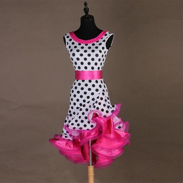 stage wear rose red latin dance dresses women's training performance wave point salsa rumba samba costumes, Black;red
stage wear rose red latin dance dresses women's training performance wave point salsa rumba samba costumes, Black;red