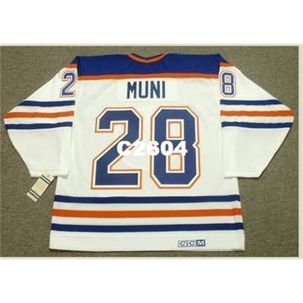 men #28 craig muni edmonton oilers 1990 ccm vintage retro home hockey jersey or custom any name or number retro jersey, Black
men #28 craig muni edmonton oilers 1990 ccm vintage retro home hockey jersey or custom any name or number retro jersey, Black