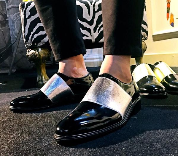 leather man oxfords flats slip on dress wedding shoes patent leather new designer spring formal business shoes gold silver, Black
leather man oxfords flats slip on dress wedding shoes patent leather new designer spring formal business shoes gold silver, Black
