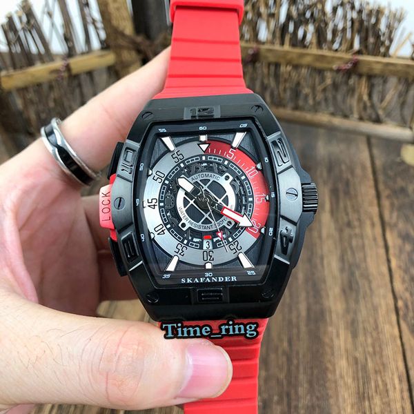 edition skf 46 dv sc dt skeleton dial 316l steel case automatic mechanical movement mens watch red rubber strap designer sport watches, Slivery;brown
edition skf 46 dv sc dt skeleton dial 316l steel case automatic mechanical movement mens watch red rubber strap designer sport watches, Slivery;brown