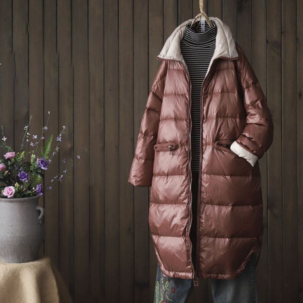 2021 new women's winter new white duck down korean style lapel long literary light sleeves loose casual 8f jacket jmmf, Black
2021 new women's winter new white duck down korean style lapel long literary light sleeves loose casual 8f jacket jmmf, Black
