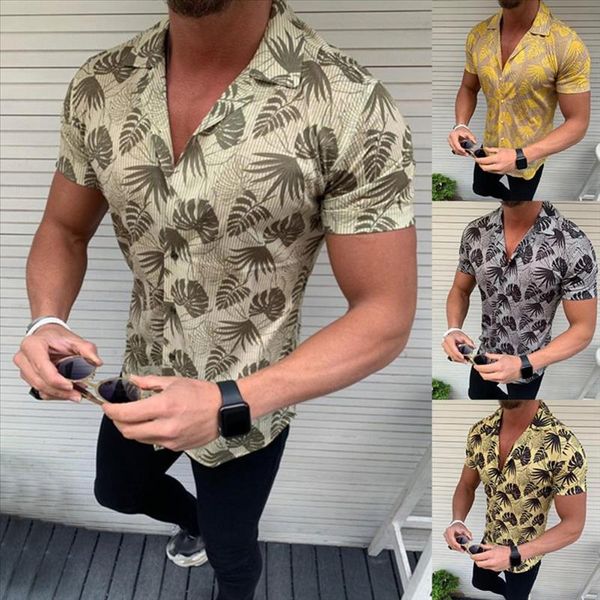 hawaiian shirt men fashion short sleeve turn down collar blouse leaves print buttons slim shirt 2021 summer holiday clothing, White;black
hawaiian shirt men fashion short sleeve turn down collar blouse leaves print buttons slim shirt 2021 summer holiday clothing, White;black