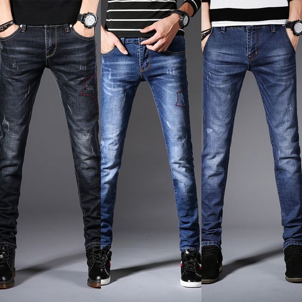 men's soil cow and jeans new fashion korean style slimming jeans men's work pants black gray casual ankle pants mlqhd, Blue
men's soil cow and jeans new fashion korean style slimming jeans men's work pants black gray casual ankle pants mlqhd, Blue