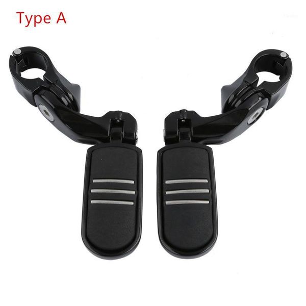 universal 1 1/4" 32mm short & angled highway engine guard footpeg rest for road king touring street1
universal 1 1/4" 32mm short & angled highway engine guard footpeg rest for road king touring street1