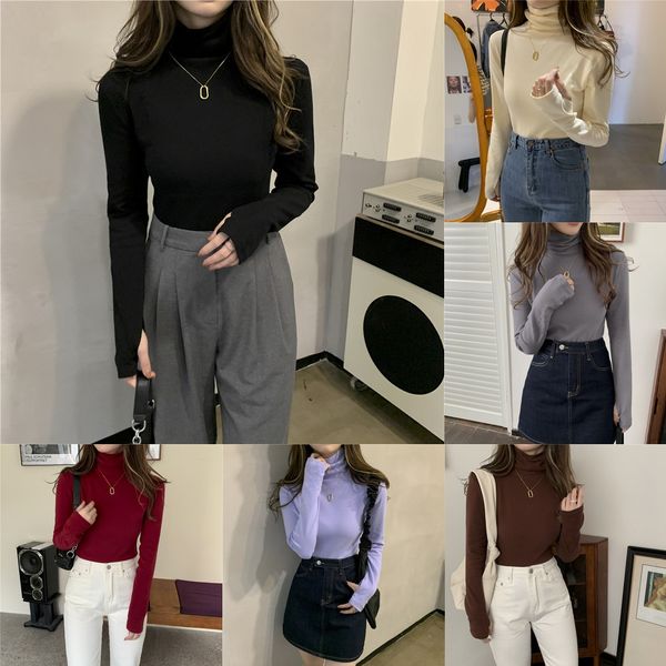 women's ground with high collarblack tight fitting long sleeve and white 2020 new style otton t-shirt cotton t-shirt ndxxi
women's ground with high collarblack tight fitting long sleeve and white 2020 new style otton t-shirt cotton t-shirt ndxxi