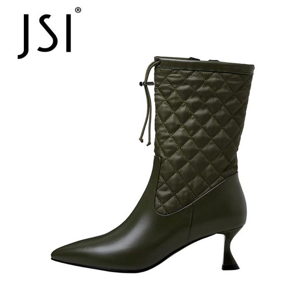 boots jsi maxture style mid-calf woman pointd toe genuine leather ladies high thin heel elastic band jo699, Black
boots jsi maxture style mid-calf woman pointd toe genuine leather ladies high thin heel elastic band jo699, Black