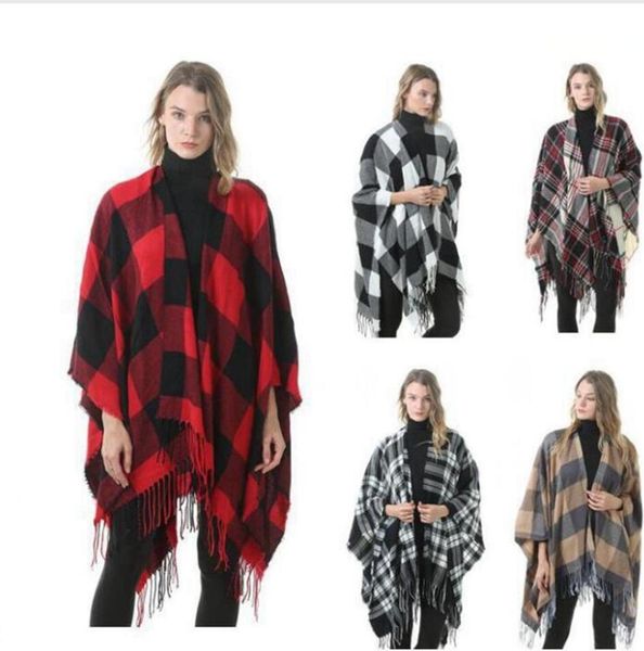 fashion classic plaid poncho tassel lattice cape grid blankets scarf autumn winter thick capes wrap pashmina poncho ljjp675, Blue;gray
fashion classic plaid poncho tassel lattice cape grid blankets scarf autumn winter thick capes wrap pashmina poncho ljjp675, Blue;gray