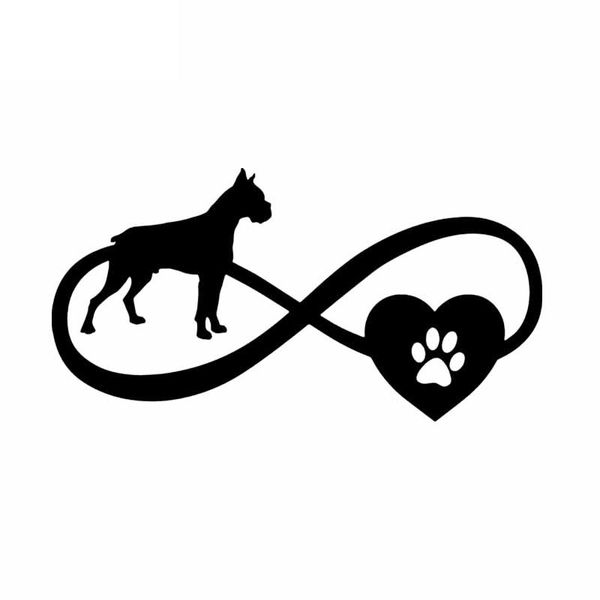 boxer dog love pet sticker car window decoration personality waterproof decal black/white, 18cm*9cm
boxer dog love pet sticker car window decoration personality waterproof decal black/white, 18cm*9cm