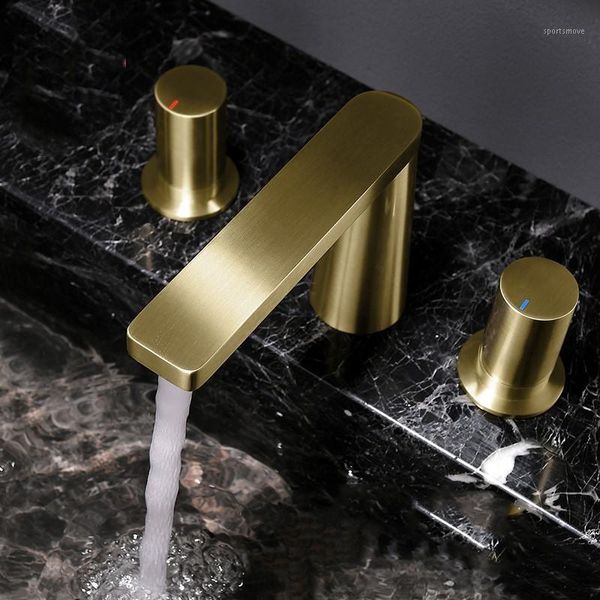 bathroom sink faucets fashion brushed gold brass faucet three holes two handle cold water mixer basin faucet1
bathroom sink faucets fashion brushed gold brass faucet three holes two handle cold water mixer basin faucet1