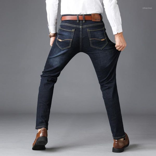 2020 autumn new men's slim fit straight-leg denim trousers large size fashion trendy casual pants one piece1, Blue
2020 autumn new men's slim fit straight-leg denim trousers large size fashion trendy casual pants one piece1, Blue