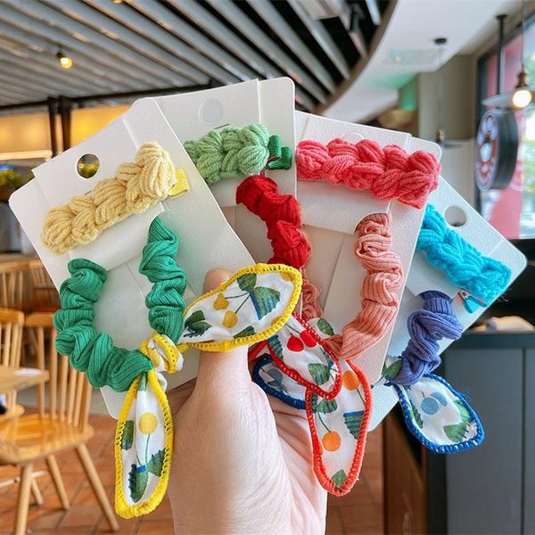 2 pcs autumn new simple cute colorful woolen knitting hairpins sweet girl fashion fruit print adjustable ear hair rope headwear, Slivery;white
2 pcs autumn new simple cute colorful woolen knitting hairpins sweet girl fashion fruit print adjustable ear hair rope headwear, Slivery;white